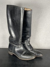 Antique "Friendly Five" 1930's Black Leather Riding Boots General Shoe Corp