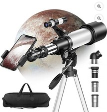 Juyafio 70mm Aperture Telescope 16X-120X Magnification,Astronomy-with Adapter