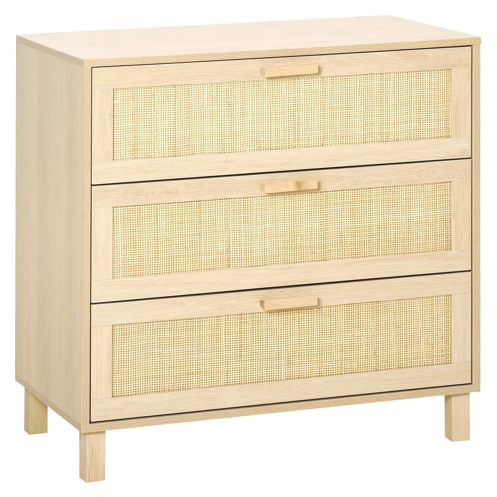 3 Drawer Cabinet Storage Cupboard Wooden Freestanding Organiser Unit Bedroom