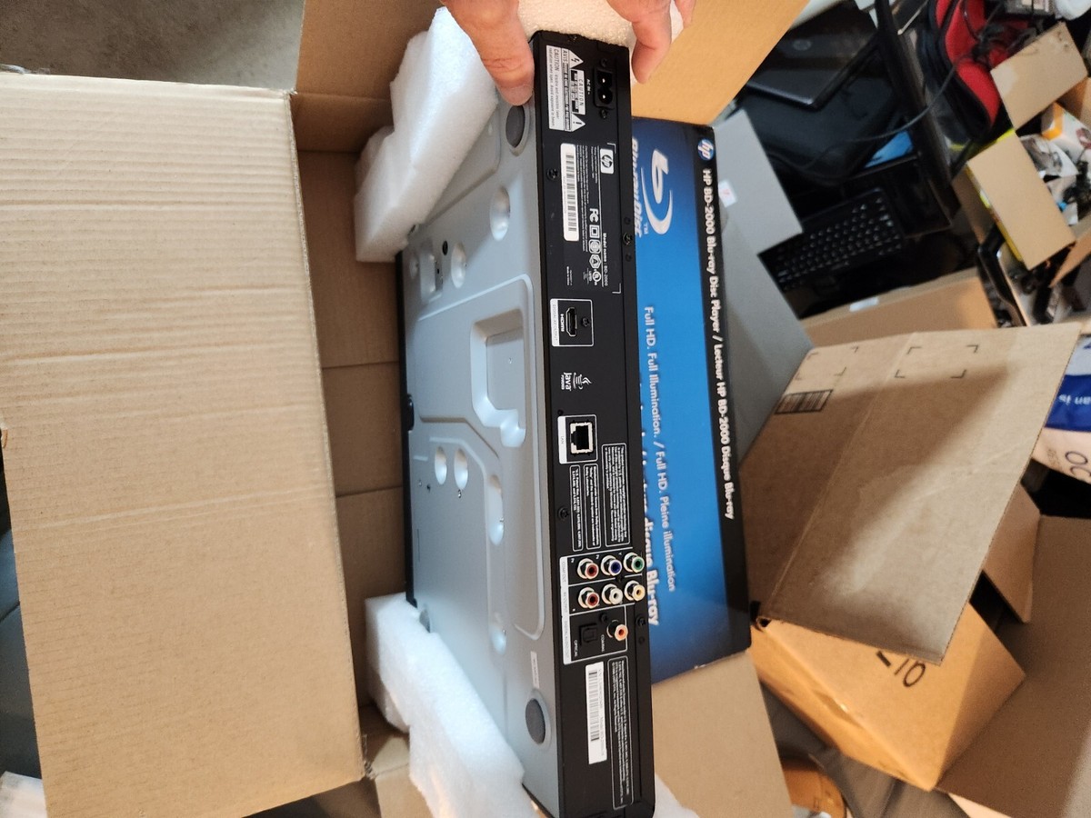 HP Blu-Ray Disc Player BD-2000 With Cables No Remote | eBay