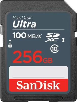 256GB Sandisk Ultra SD Memory cards Class 10 for Cameras Trail Cams & Computers