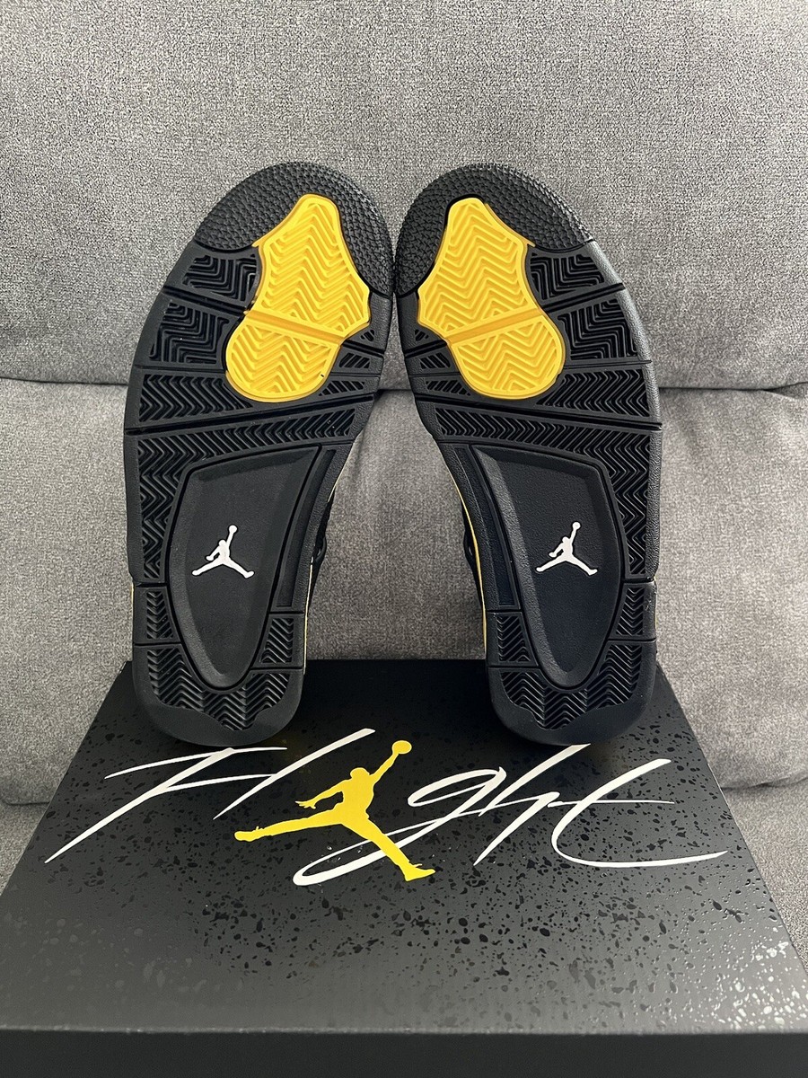 Size 6Y - Nike Air Jordan 4 Retro Thunder Yellow Black 2023