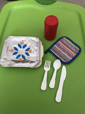 Vintage Fisher Price Fun with Food TV Dinner Complete 2138