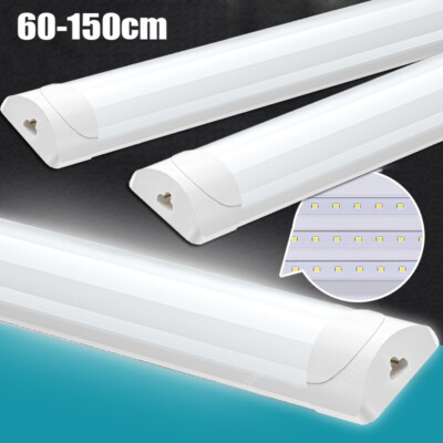 LED Röhren Feuchtraumleuchte Werkstatt Garage Lampe Deckenleuchte 60/90/120/150