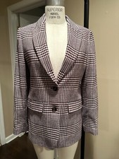 J. CREW AB780 Houndstooth Boyfriend Blazer - Size 4 - NWT - Rt $248