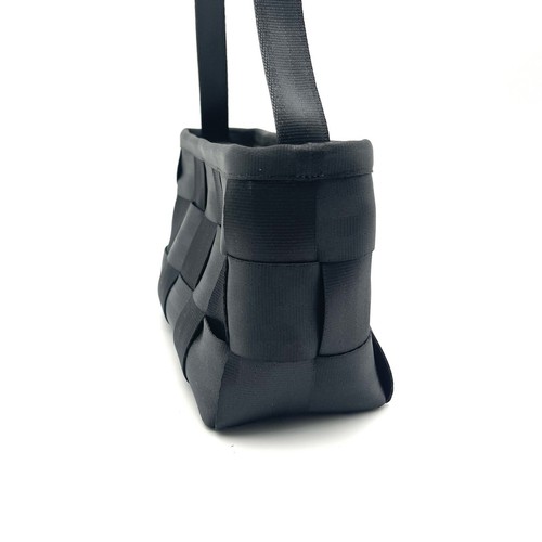 Harveys Hand Bag The Original Seatbelt Bag Black Baguette Purse Shoulder 10” x 6 - Picture 4 of 23