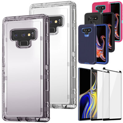For Samsung Galaxy Note 9 Hybrid Case Heavy Duty Clear Cover / Screen Protector
