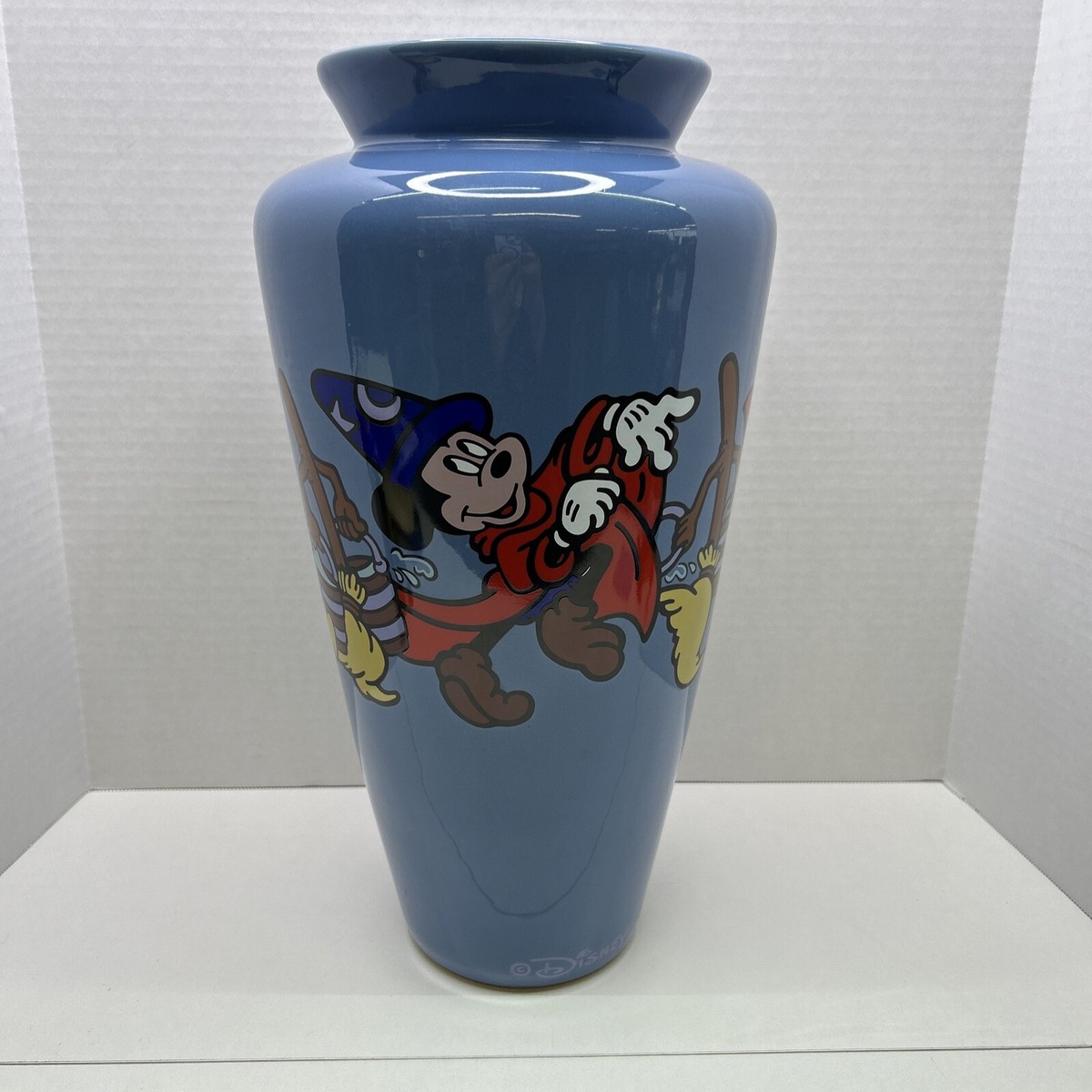 Disney Brenda White Sorcerer Mickey Ceramic Vase Pitcher Limited