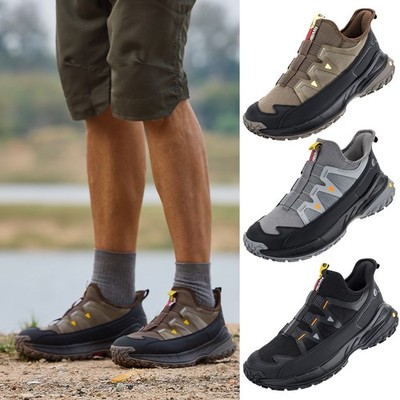 FitVille Walkingschuhe Herren Slip On Sneakers Breit Sportschuhe Trekkingschuhe