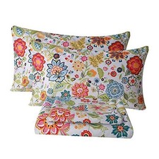 Sheet Set Floral Sheets Ultra Soft Flower Patterned Queen Spring Flower