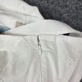 NEW Ann Taylor LOFT Petite Eyelet Corset Mini Dress White Bridal 16P