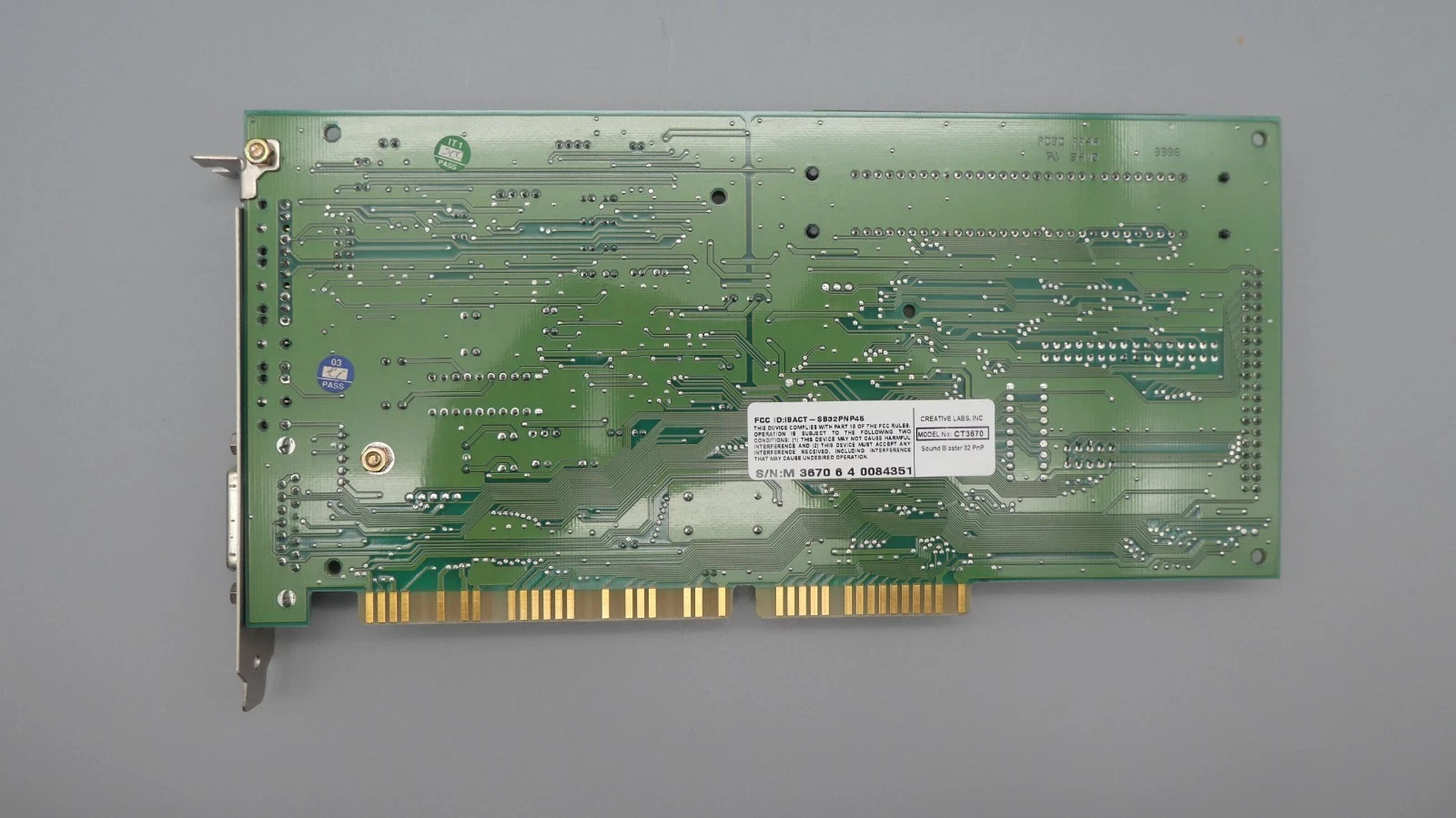 Additional photo for Creative CT3670 Soundblaster 32 PNP ISA Sound Card