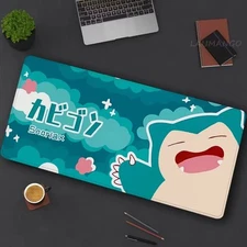 Pokemon Mouse Pad Anime Gamer Kawaii Snorlax Gaming Desk Mat Mouse Pad