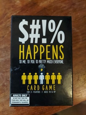 Sh!t Happens Card Game For Adults 2+ Players Ages 18+ Goliath Games 2017