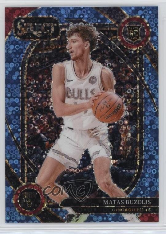 2024 Panini Select Courtside Light Blue Disco Prizm 97/99 Matas Buzelis #277 1y9