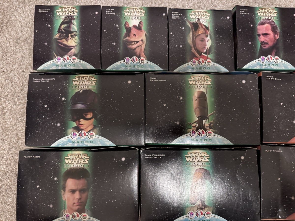 STAR WARS Episode 1 Phantom Menace KFC TacoBell Pizza Hut COMPLETE STAR WARS Episode 1 Phantom Menace KFC TacoBell Pizza Hut COMPLETE
