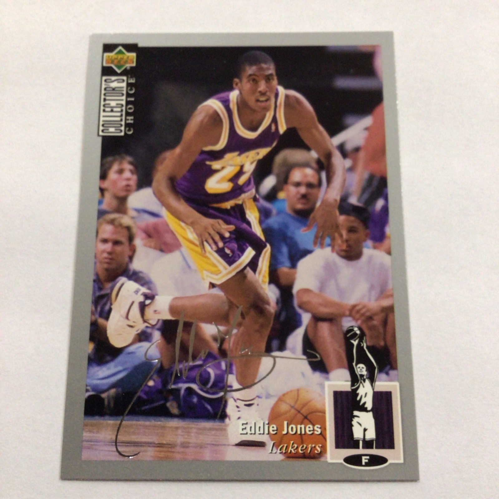 1994-95 Upper Deck Collector's Choice - Eddie Jones #296 Silver Foil Signature
