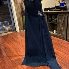 May Queen Couture Size S Deep Blue Dress