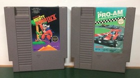 Nintendo NES Video Game Cartridge Cart Lot Mighty Bomb Jack RC Pro-Am Etc Tested