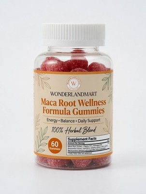 Wonderlandmart Maca Root Wellness Formula Protein| Set of 4/gummy/syrup/capsules