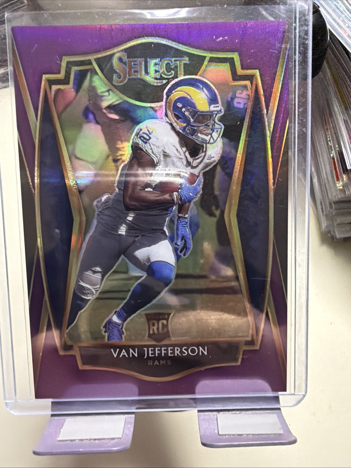 2020 Panini Select Premier Level Purple Prizm 30/75 Van Jefferson Rookie RC