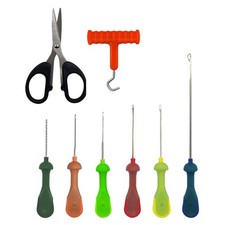 Carp Fishing Rigging Needle Set with Drill Bit 8pcs Multicolor Baits Tool