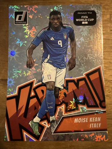 2025-26 Panini Donruss Road To The World Cup 26 Moise Kean Oversized Kaboom #9