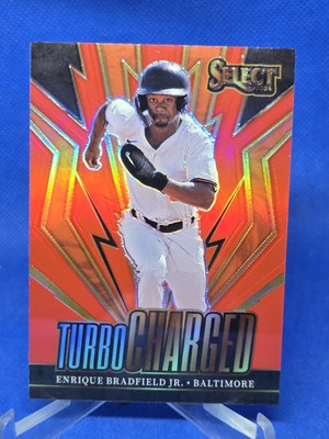 2024 Panini Select Enrique Bradfield Jr. Turbo Charged Red Prizm 88/99 Orioles