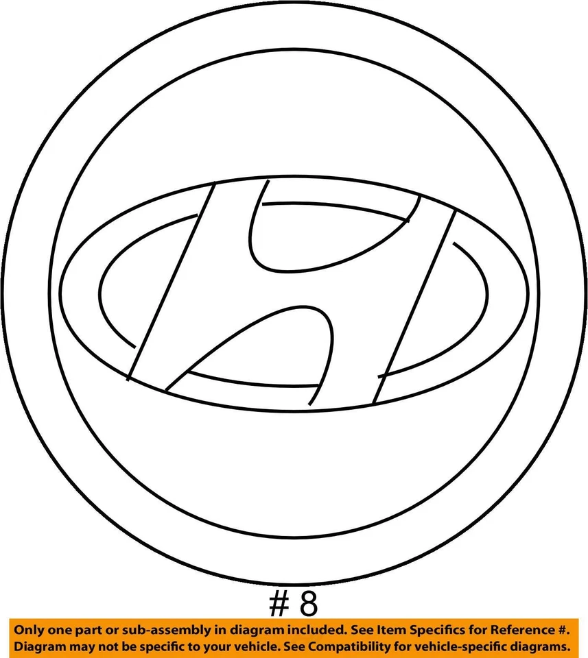 Tapa central de llanta Hyundai Veloster 2012 azul oscuro R5GR6 Foto 4 de 4