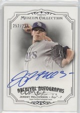 2012 Topps Museum Collection Archival 252/299 Jeremy Hellickson #AA-JH Auto s7f