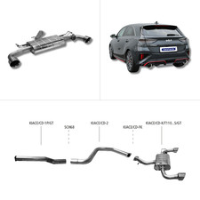 Bastuck Komplettanlage - 21+ Kia Cee'd CD GT 1.6 T-GDI Bastuck Komplettanlage - 21+ Kia Cee'd CD GT 1.6 T-GDI