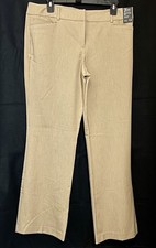 New York  Company 7th Avenue Signature Fit Bootcut Pants Sz 12 Stretch   Tan