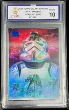 AT-AT Drivers Blue 74/150 Topps Star Wars Galaxy 2024 #45 MGC 10 Graded
