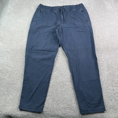LL Bean Pants Mens Large Blue Explorer Ripstop Comfort Waist Hiking Outdoors