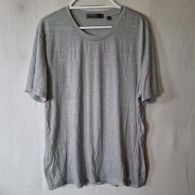 G/Fore T Shirt Men XL Gray Tech Performance Merino Wool Blend Short Sleeve