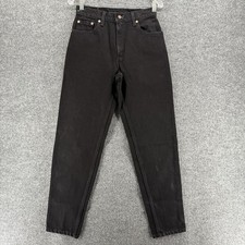 Vintage Levis 550 Jeans Womens 9 Black High Rise Tapered Relaxed Fit USA Made