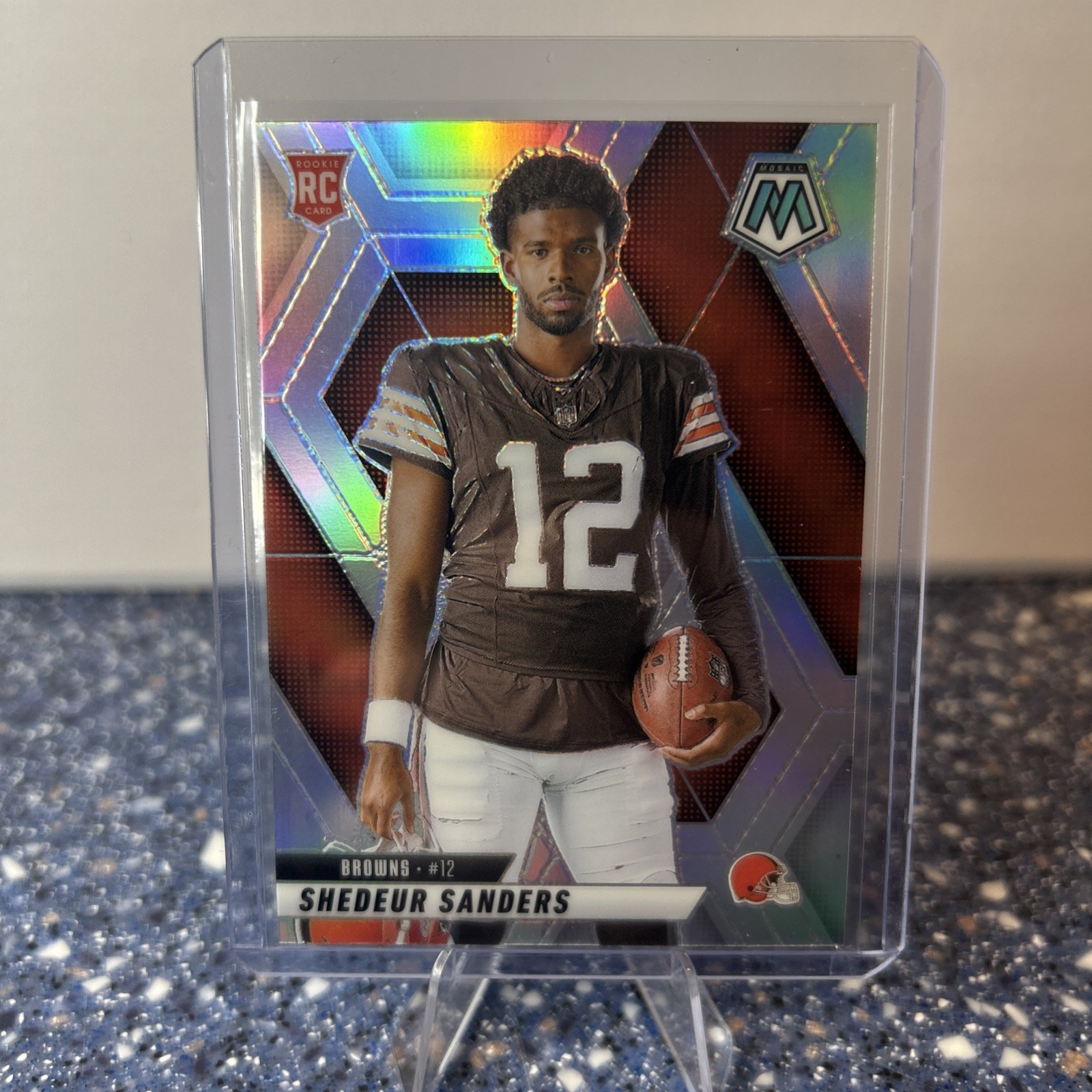 2025 Shedeur Sanders Panini Mosaic Rookie (RC) (Silver Prizm) (Variation) #290