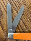 New Case XX Orange Synthetic Smooth Trapper 4254 Pocketknife - 80500 — photo 4