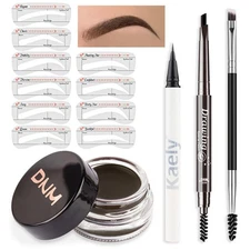 evpct Eyebrow Stencils Kit for Women Shaping, Eyebrow Shaper Makeup Kit, Eye ...