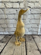 Looking Forward 40cm Tall Wooden Hairy Duckling Baby Duck Bamboo Root Fairtrade