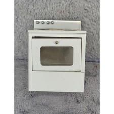 Dollhouse Miniature White Stove Oven Kitchen Appliance Decor Made in Taiwan