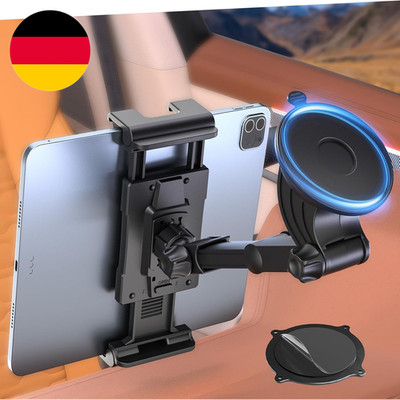 OHLPRO Tablet Halterung Auto,360° Drehung Tablethalterungen 18Cm Ausziehbare Arm