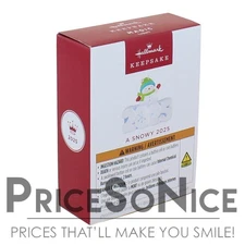 Hallmark Ornament 2025 Mini A Snowy 2025 Ornament With Light, 1.25" BAD BOX