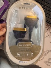 Genuine Belkin IEEE 1284 Parallel Printer Cable 10 Feet   Gold Plated   Perfect