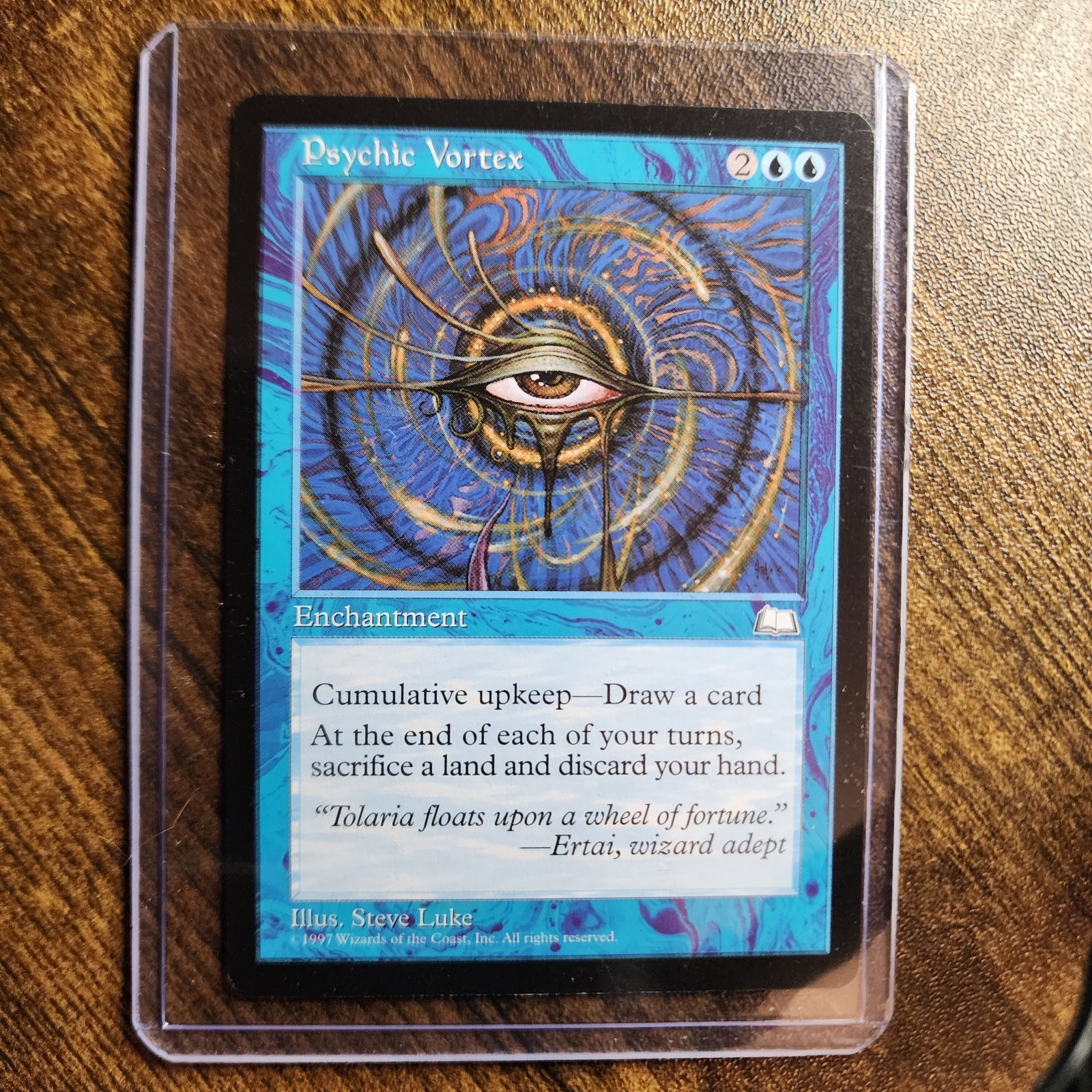 MTG - Magic The Gathering - Weatherlight - PSYCHIC VORTEX - RARE - NEVER PLAYED!