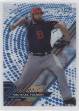 2017 Topps High Tek Pattern 1 Blue Rainbow 56/75 Michael Fulmer #HT-MFU 18wm