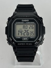 Casio Illuminator F-108WH 42mm Black Quartz Digital Watch w/Band  New Battery