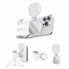 Magnetic Grip with 3-Level Selfie Light, Wireless Shutter Photography Grip wi...