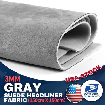 Headliner Fabric Suede with Foam-Backed Roof & Panel Lining Upholstery Renew
