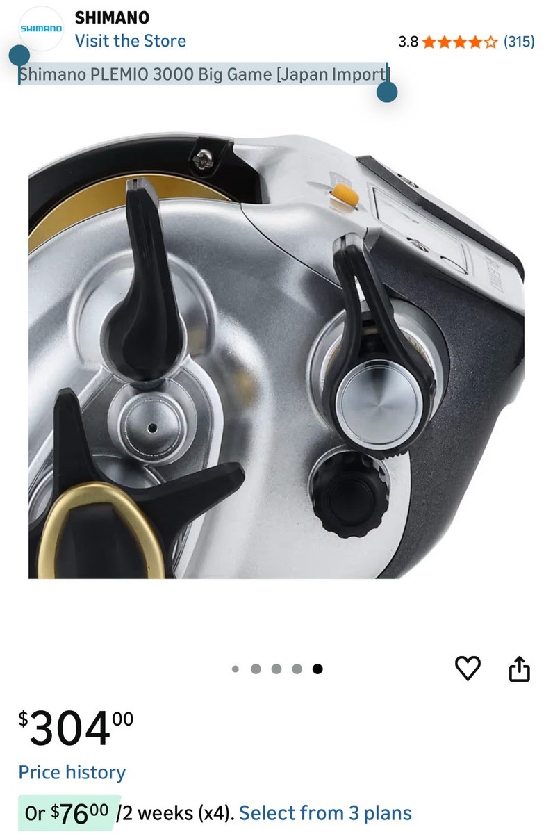 Shimano PLEMIO 3000 Electric Big Game Reel for sale online | eBay